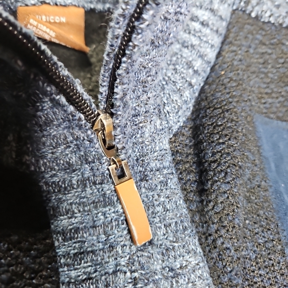 🛍 Vintage Knitwear Usicon Men Navy Blue Cardigan Sweater Dress Sweater L - Picture 7 of 14